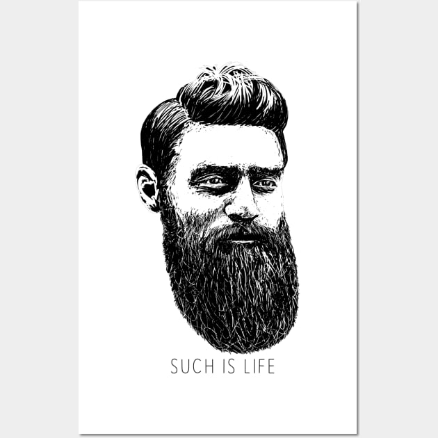 Ned Kelly Such Is Life Wall Art by reapolo